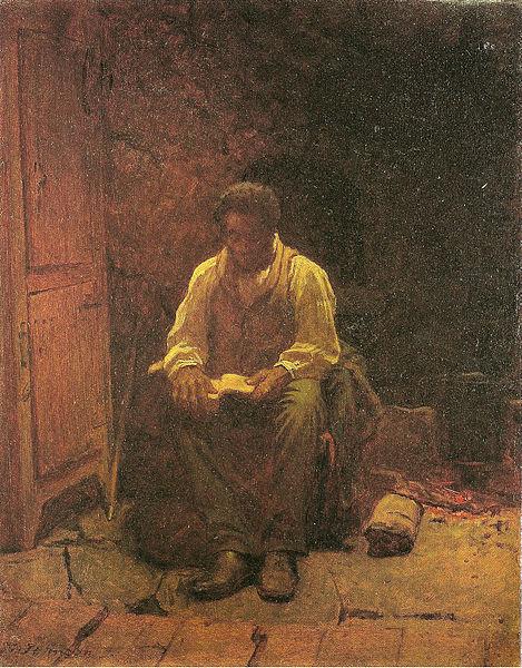 Jonathan Eastman Johnson The Lord is my Shepard china oil painting image